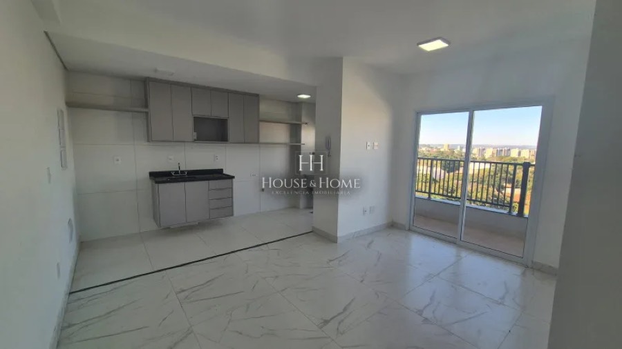 Sala com varanda de apartamento de 3 quartos no Jardim Santa Cruz